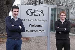Ben Morris and Ed Whately at GEA head offices