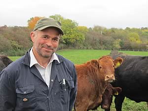 John Turner and beef cattle
