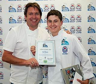 James Martin with the 2012 winner Keaton Leyland-Jones