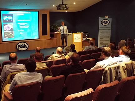 Dr Colin McInnes addressing the NSA AGM