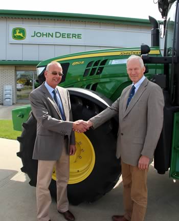 Ben Burgess managing director Ben Turner (right) with Steve Trostler (left), branch manager of the Coates and Ellington depots.  
